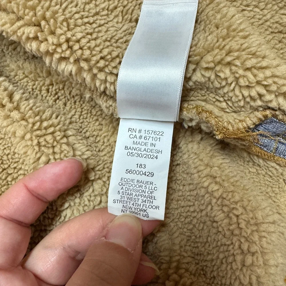 Eddie Bauer Kids 2T Corduroy Sherpa Lined Jacket Mustard Yellow EBY24964